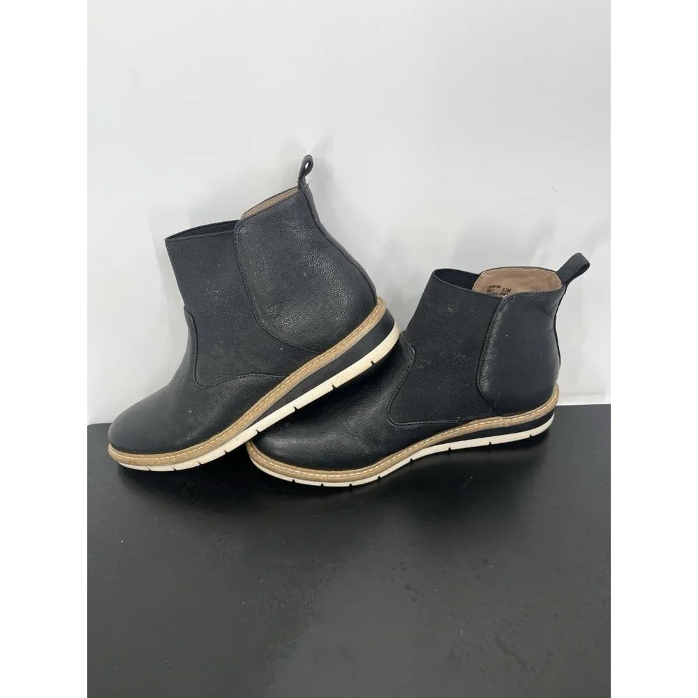 Kelly & Kate Benlela Booties size 6.5 Black Leather - Picture 2 of 7